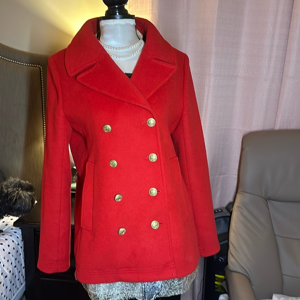 J Crew women’s size 14 Peacoat in Red